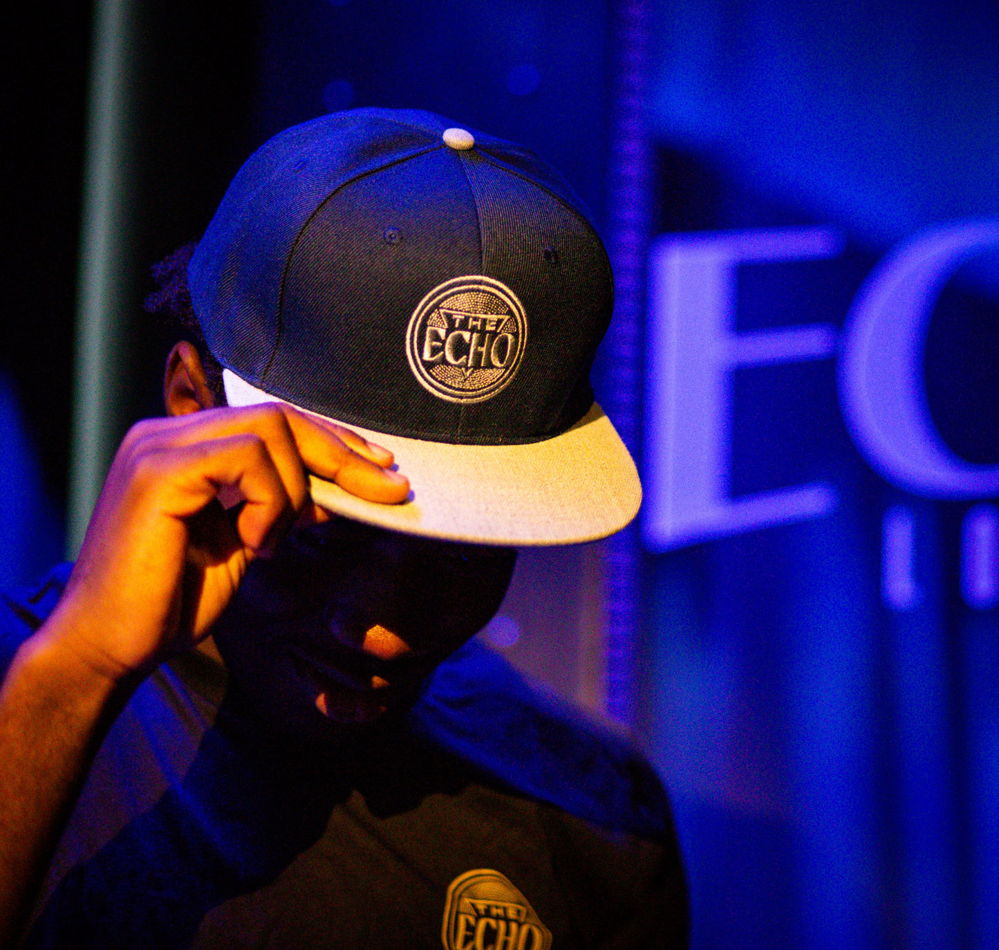 Echo Blue and Gray Snapback